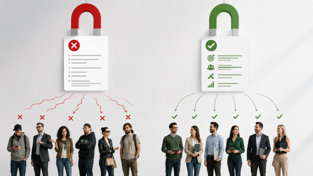 oferta de empleo atrae a candidatos erróneos